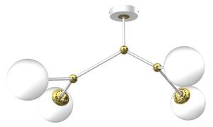 Повърхностен полилей JOY 4xE14/40W/230V бял/златист