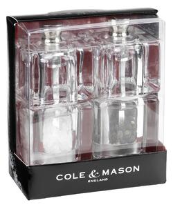 COLE & MASON К-т мелнички за сол и пипер “MINI CUBE“ - 9 см