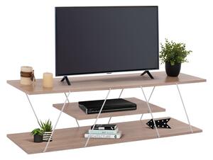 Тв шкаф TARS цвят сонома-бял 120x32x33