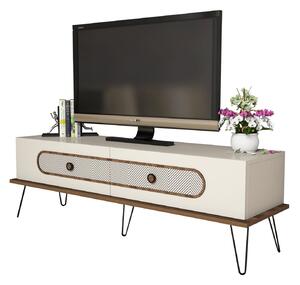 Тв шкаф цвят крем 145x40x45