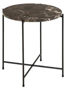 Кръгла странична масичка с мраморна плоча ø 42 cm Avila – Actona