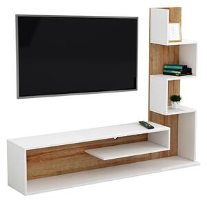Тв комплект EDELIE цвят натурал-бял 150x29,5x120