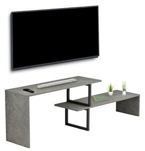 Тв шкаф BRIGGITE сив цвят 160x30x45