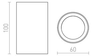 RED - Design Rendl - R12667 - Спот GAYA 1xGU10/35W/230V бял