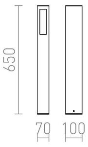 RED - Design Rendl - R10441 - Екстериорна лампа TREEZA 1xE27/26W/230V IP54