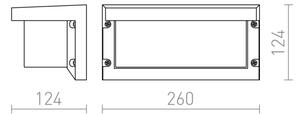 RED - Design Rendl- R12561 - Външна стенна лампа HIDE 1xE27/18W/230V IP54