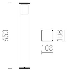 RED - Design Rendl - R10433 - Екстериорна лампа PONDER 1xE27/18W/230V IP44 черна