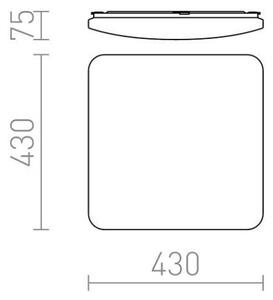 RED - Design Rendl - R12437 - LED Лампа SEMPRE LED/36W/230V квадратна