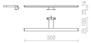 RED-Design Rendl-R12400- LED Лампа за огледало в баня BALEA LED/7W/230V IP44