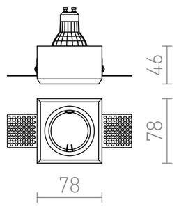 RED - Design Rendl - R12361 - Лампа за вграждане QUO 1xGU10/35W/230V