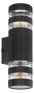 Globo 78260S - Настенно осветително тяло HAYES, 2xE27/10W/230V, черно