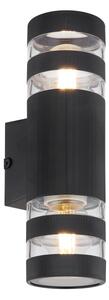 Globo 78260S - Настенно осветително тяло HAYES, 2xE27/10W/230V, черно