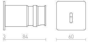 RED - Design Rendl - R12612 - LED Лампа за вграждане IRIA LED/1W/230V