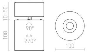 RED - Design Rendl - R12840 - LED Спот CONDU LED/20W/230V черен