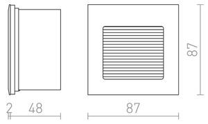 RED - Design Rendl - R10606 - LED Лампа за вграждане INTRO LED/1W/230V