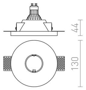 RED - Design Rendl - R12357 - Лампа за вграждане DAG 1xGU10/35W/230V