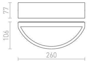 RED-Design Rendl-R10364- Екстериорен аплик LESA 1xE27/26W/230V IP54