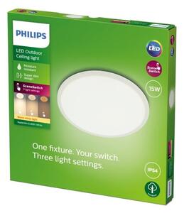 Philips - LED Димируема екстериорна лампа SUPERSLIM LED/15W/230V IP54 бял