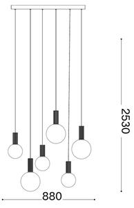 Ideal Lux - LED полилей на кабел ODEON LED/39W/230V CRI 90 бежов/бял