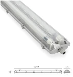 LED Индустриална флуоресцентна лампа T8 2xG13/18W/230V 6500K IP65