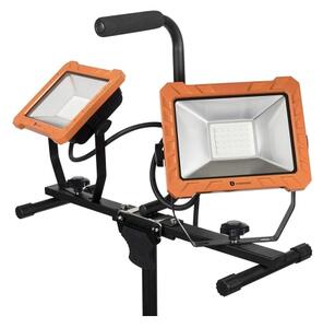 LED прожектор със стойка 2xLED/30W/230V 4000K IP65 оранжев/черен