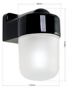 Orion - Настенен аплик OSTIA 1xE27/40W/230V черен