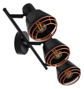 Спот NERIA 3xE14/40W/230V черен/меден