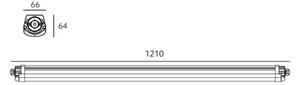 Техническо линейно LED осветително тяло LUMEXO LED/36W/230V 4000K IP65 121 cm