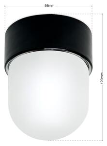 Orion - Таванно осветително тяло OSTIA 1xE27/40W/230V Ø 9,8 cm черно