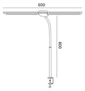 LED димируема настолна лампа USB TENUIX DUO LED/14W/5V 3000-6000K черна