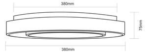 Globo 41369-18 - RGBW Димируем плафон BURRO LED/18W/230V + д.у