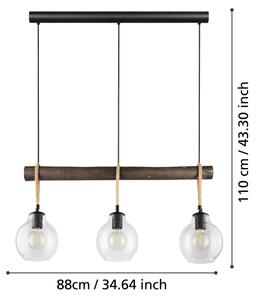 Eglo 43618 - Висящ полилей RODING 3xE27/40W/230V