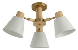 Brilagi - Плафон LUND WOOD, 3xE27/40W/230V, Ø 50 см, дърво