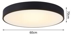 Immax NEO 07202L-LED Димируем плафон RONDATE 53W/230V черен Tuya + д.у