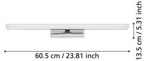 Eglo 900019 - LED RGBW регулируемо огледално осветление 15,6W/230V IP44