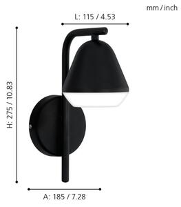 Eglo 99034 - LED стенен аплик PALBIETA 1xGU10/3W/230V