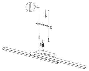 Eglo 900079 - LED RGBW Димируема лампа FRAIOLI-ZLED/32W/230V черeн