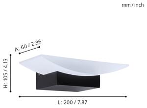 Eglo 98888 - LED Аплик METRASS LED/5,6W/230V