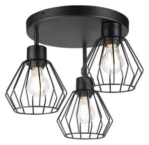 Полилей за повърхностен монтаж AUDREY 3xE27/60W/230V черен