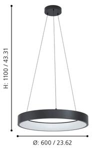 Eglo 900068 - LED RGBW Димируем висящ полилей MARGHERA-Z LED/26W/230V