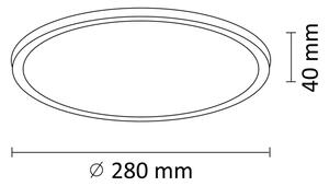 LED Лампа WOODY LED/15W/230V Ø 28 cм