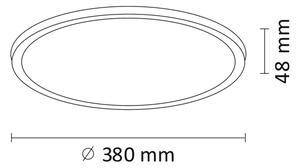 LED Лампа WOODY LED/24W/230V Ø 38 cм