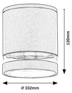 Rabalux 7817 - Екстериорен спот ZOMBOR 1xGU10/35W/230V кръгъл IP54