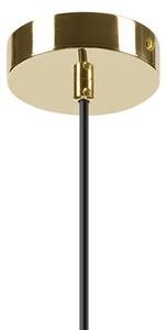 Пендел HARMA 1xE27/15W/230V Ø 20 см бял/златист