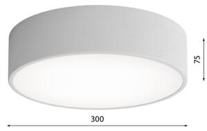 LED Плафониера CLEO LED/24W/230V 3000K Ø 30 см сив