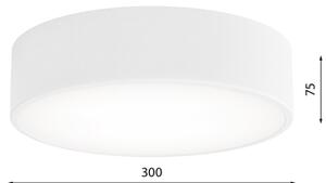 LED Плафониера CLEO LED/24W/230V 3000K Ø 30 см бял