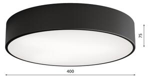 LED Плафониера CLEO LED/43W/230V 4000K Ø 40 см черен