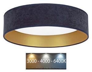 Brilagi - LED Плафон VELVET LED/24W/230V 3000/4000/6400K син/златист