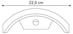 Brilagi - LED външно стенен осветител с сензор ARCELO LED/8W/230V IP54