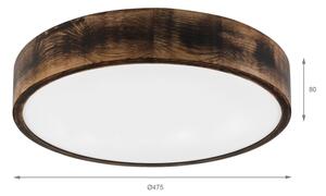 Brilagi - LED таванно осветително тяло CARVALHO SMOKEY LED/36W/230V, дъб, диам. 47,5 см